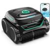WYBOT C2 - Robot Piscina Senza Fili, 3 Motori, Doppia Filtrazione, Pulizia Fondo, Pareti E Linea d'Acqua, Autonomia 180 Min, per Piscine Interrate Fino A 150㎡, con App(Verde Carbone-Verde)
