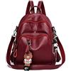 AINUOEY Donna Borse a Zaino Borsa a Zainetto Elegante Tracolla Zaini Firmate Marca Zainetti Antifurto PU pelle 76656 1 pz Vino Rosso