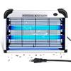 Hefite Zanzariera elettrica 3500 V con lampada UV da 20 W, trappola per zanzare elettrica con griglia di sicurezza per casa, camera da letto, ufficio, terrazza, giardino