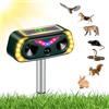 AYESY Repellente per Gatti, Ultrasonico Solare Alimentato Animale Deterrente, 10m 110° Dissuasori, IP54 Impermeabile, per Giardino, Cortile, Campo, Fattoria, per Gatti, Cani, Piccioni, Ratti e Volpi