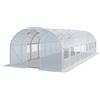 TOOLPORT Serra da Giardino tunnel Serra Orto stabile e robusto 4x8m - Telo PE 180g/m² bianco transparente