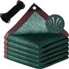 LCYGHA Rete Ombreggiante Con Occhielli, 1x1.8 m Teli Ombreggianti, Verde scuro Telo Ombreggiante, Riutilizzabile,con Occhielli Perfetto per Giardini Balconi e Molto Altro