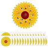 katmerio 30 trappole per mosche per finestre, per interni, design floreale, per finestre, trappole adesive per insetti, strisce adesive per mosche