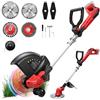 ConBlom Tagliabordi a batteria compatibile con batteria Milwaukee da 18 V, combinato pieghevole 3 in 1 con motore brushless, larghezza di taglio 30 cm e indicatore di livello della batteria, tagliaerba senza