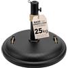SICIGNANO CASALINGHI Sicignano Base Tonda per Ombrellone in Ferro 25 kg Nera Supporto Pesante con Serraggio Laterale e Riduttore per Palo Centrale da Giardino Balcone Terrazzo Ø 50 cm 35 38 48 mm