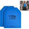 VEVOR Set di Dischi 2 pz Peso per Gilet Zavorrato, Dischi di Peso per Giubbotti Zavorrati 2 x 2,6 kg, Allenamento di Forza Corsa Fitness Cross-Training, Peso Aggiuntivo per Resistenza, Palestra