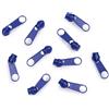 cyclingcolors 10x Cursore Cerniera Ricambio Kit di Riparazione per Cerniera Testa N°3 Cursori per Vestiti Borse Giacche Borse Valigie Jeans, blu reale