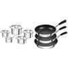 ZWILLING Set Di Pentole, 5 Pezzi, 4 Coperchi, Adatto Per Induzione, Acciaio Inox, Passion & 65249-000-0 Set Di Padelle, 3 Pezzi, 20 + 24 + 28 Cm, 18/10, Acciaio Inox