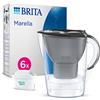 BRITA caraffa filtrante MAXTRA Marella, 6x filtri acqua Pure Performance
