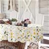 Yighty Tovaglia floreale ovale 152,4 x 213,4 cm, tovaglia gialla floreale acquerello, impermeabile, resistente alle pieghe, decorazione primaverile estiva per vacanze, cucina, sala da pranzo