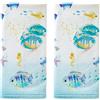 SKL HOME by Saturday Knight Ltd. - Set di asciugamani ad acquerello, colore: bianco