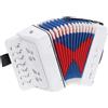 uxcell Mini Fisarmonica 10 Tasti per Accordion Strumento Musicale Regalo Bianco