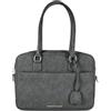 VICTORIA HYDE Borsa a mano da donna con manici, grande borsa a tracolla Multi Pocket Top Grip tasche per affari, ufficio, scuola, shopping lavoro, grigio, 32 x 23 x 11.5 cm
