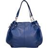 Gave Lux Borsa a Spalla Donna in Pelle Sauvage Bluette 38x30x12 cm