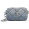 Steve Madden Borsa a tracolla trapuntata Daisy Ombre da donna, denim chiaro, taglia unica