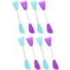 COOLHIYA Set 8 Pezzi Spatole a Doppio Lato in Silicone per Miscelare Pigmenti e Argilla, per Pittura su Tessuto e Ceramica, Raschietti Portatili per Artisti