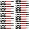 TMAX 25 inserti per cacciavite a percussione T7 nero Torx Star 6 punti T-7, lunghezza 5,1 cm con gambo esagonale S2 da 1/4, punte lavorate CNC con scatola di immagazzinaggio