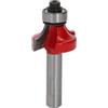Freud fresa per raccordare a 2 taglienti in metallo duro HW con cuscinetto. Codolo gambo A=8 mm, raggio R=6,35mm, diametro di taglio D=25,4mm, altezza di taglio h=12,7mm - 34-11008P - F03FR01775