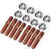 Generic Kit PrigionieriM8 1. 25 da 8 Pezzi Dado Prigioniero Collettore di Scarico Resistente Alle Alte Pressioni