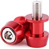 Yctze nottolini 8mm Cursori della bobina del b Moto CNC in lega di alluminio forcellone cursori per rocchetto supporto forcellone bobine (8mm, rosso) G2g839