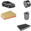 OP Kit tagliando 4 filtri compatibile con Renault megane iii grandtour 1.5 DCI Gasolio 2009-2015