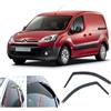 AC WOW 2X Deflettori d'Aria Compatibile con Citroen Berlingo Peugeot Partner 2008-2018 MK2 in-Channel Antiturbo per Auto Vetro Acrilico Anti Vento Guardia di Pioggia Sole Neve