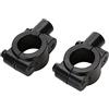 POFET Morsetto adattatore per montaggio specchietto retrovisore manubrio universale nero da 8 mm per moto - nero