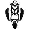 P2R (MotorisÃ) P2R (Motorizzato) CARROSSERIA-CARENA SCOOTER ADATTABILE MBK 50 NITRO 2013>-YAMAHA 50 AEROX 2013> NERO LUCIDO (KIT 7 PEZZI) -P2R-