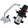 Riloer Sostituzione della pompa dell'acqua elettrica Riloer 12V, pompa dell'acqua autoadescante 35PSI con rubinetto, portatile universale per camper marino