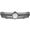 Tjxtixle Auto Griglia Anteriore Per Benz Per CLS W219 CLS350 CLS500 2005-2008 Griglie Paraurti Anteriori Stile Diamonds Nero Lucido Griglia Per Corsa Stile Per GTR Auto Griglia Radiatore(Chrome Black)