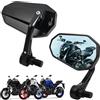 LOKLISUM Specchietti Moto Manubrio 7/8 Specchietti Retrovisori CNC Specchietti Laterali Moto Compatibile per Yamaha MT03 MT07 MT09 MT10 MT15 MT125 XSR700 XSR900 FZ1 FZ6 FZ6R XJ6 TMAX530/500