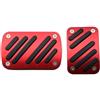 YAKISA Pedale Per Auto Per Peugeot 308 Sw 408 4008 5008 Alluminio AT Pedale Acceleratore Per Auto Pedali Freno Frizione Kit Copertura Accessori Pedale Automatico Pedali Poggiapiedi Auto (Color : Red)