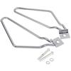 aqxreight - Staffe di Supporto per Borse Laterali, 2x Staffe di Montaggio per Borse Laterali per Moto Supporto per XL883/1200 HD1450/1584(D'argento)