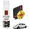 TOPABYTE Trattamento 3in1 Pelle per Tesla Bianco Balsamo per Macchie Cura Interni Auto Detergente per Sedili in Pelle per Tesla Model 3 Highland/Y/S/X CyberTruck Accessori
