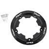 YADFUNMO Protezione per motocicletta adatta per TMAX 560 Tech max TMAX560 Tmax530 Tmax 530 SX DX 530DX CNC Copertura del puleggia della trasmissione (Nero)