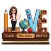 OISPKN Targa in Legno Personalizzata per Insegnanti con Foto, Regali Personalizzati per Insegnanti con Testo, Decorazione da Scrivania per Aula e Ufficio, Statuetta in Legno a 2 Strati