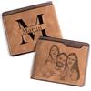 Easycosy Portafoglio Uomo Personalizzato con Foto, Idee Regalo per Papà | Portafoglio Personalizzato Uomo con Nome Foto, Portafogli Slim con Incisione, Porta Carte di Credito per Papà, Marito