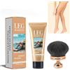 Mrettick Trucco per gambe resistente all'acqua, non scolorisce, copre cicatrici per gambe e corpo, trucco coprente, impermeabile, base per il corpo di lunga durata (copertura media)