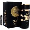 RESAES Resistant and aesthetic Profumo Asad Original 100 ml, Eau da Parfum importato da Dubai con aromi dolci di lunga durata, ideale per l'uso quotidiano e notturno, include atomizzatore ricaricabile 5 ml (Asad Black)