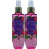 FEI FAN 2x Acqua Profumata Corpo IBISCO E PEONIA Fragranza Floreale e Solare, Che Unisce La Vivacità Dell'Ibisco Alla Delicatezza Vellutata Della Peonia 200ml