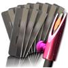 Ink Permanent Matita per sopracciglia permanente con temperamatite e kit di mappatura per sopracciglia (rosa) con 10 rasoi e temperamatite Duckbill.