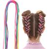 WLLHYF 30 Pezzi Trecce per Capelli Colorate Avvolgere i Capelli Stringa Assortita Corda per Capelli sfumati Fascia Arcobaleno Intrecciatura per Capelli Trecce Coda di Cavallo Fai da Te Donne Ragazze