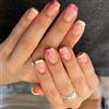 JTQYFI Square Press On Nails Designs - Unghie finte da incollare sulle unghie, in 12 misure, 24 pezzi, punte per unghie francesi per decorazioni fai da te