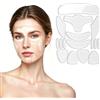 Daelesr 16 Pezzi Cerotti Antirughe Viso in Silicone Riutilizzabili, Patch Facciali per Rughe Facciali - Strisce Antirughe per Fronte, Occhi e Bocca