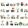 PHALIN Set di 24 spille da golf smaltate con bandiera a forma di palla da golf, accessori per gioielli, accessori per costumi da golf, bomboniere, regali