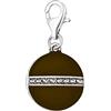 Quiges Donna Ciondolo Charm in Argento Sfere di Smalto per Braccialetti di Charm e Bead