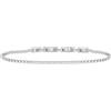 Breil, Collezione Tennis, Bracciale Donna in Acciaio Lucido con Cubic Zirconia, Lucente ed Elegante, Lunghezza Regolabile