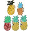 Amosfun 10 spille di ananas hawaiane pettini accessori abs mini cappello mini zaino per le donne zaino per le donne spilla creativa spilla divertente moda decorazione camicia penna bambino, S, Metallo