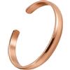 BioMag Bracciale in puro rame per uomo e donna, 100% rame massiccio, elegante gioiello per tutti i giorni e il tempo libero