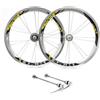 LSRRYD 349 Set di ruote Per Bici pieghevoli BMX V Brake 8-11 velocità Cassetta | Ruote anteriori posteriori a sgancio rapido 74/130mm, cerchi in di alluminio, cuscinetti sigillati